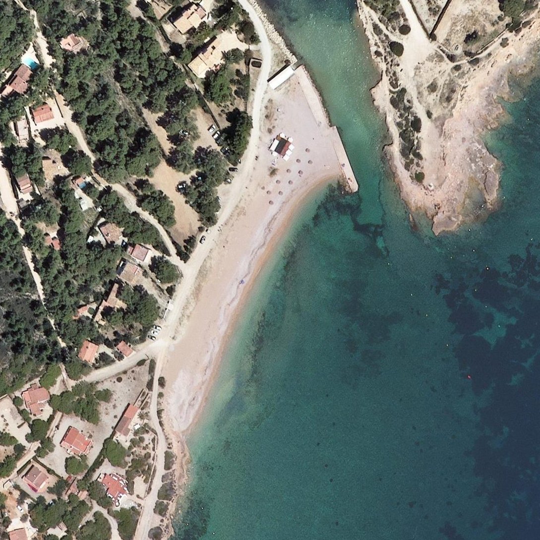 Aerial map of Platja De l'Estany