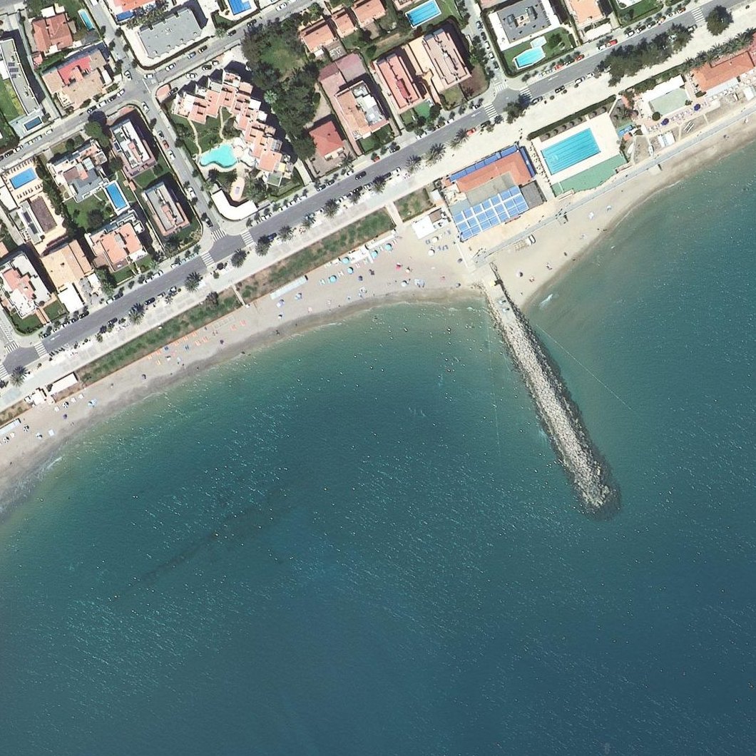 Aerial map of Platja de l'Estanyol