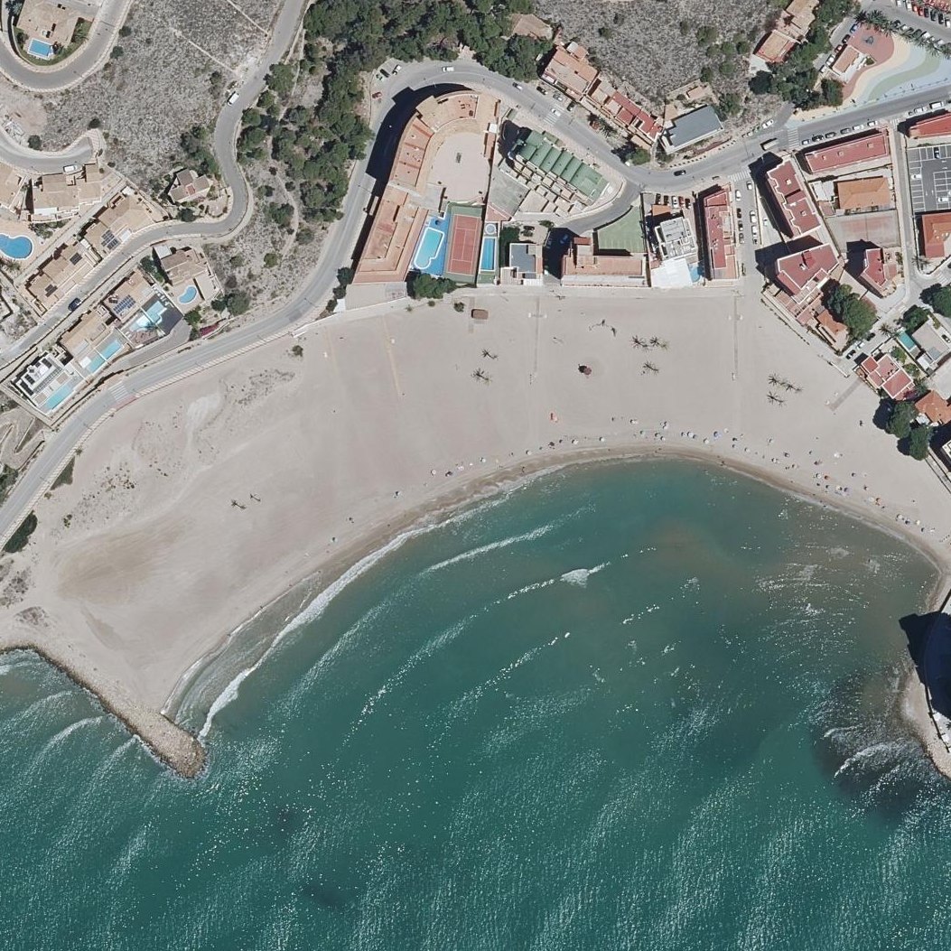 Aerial map of Platja de l'Illa