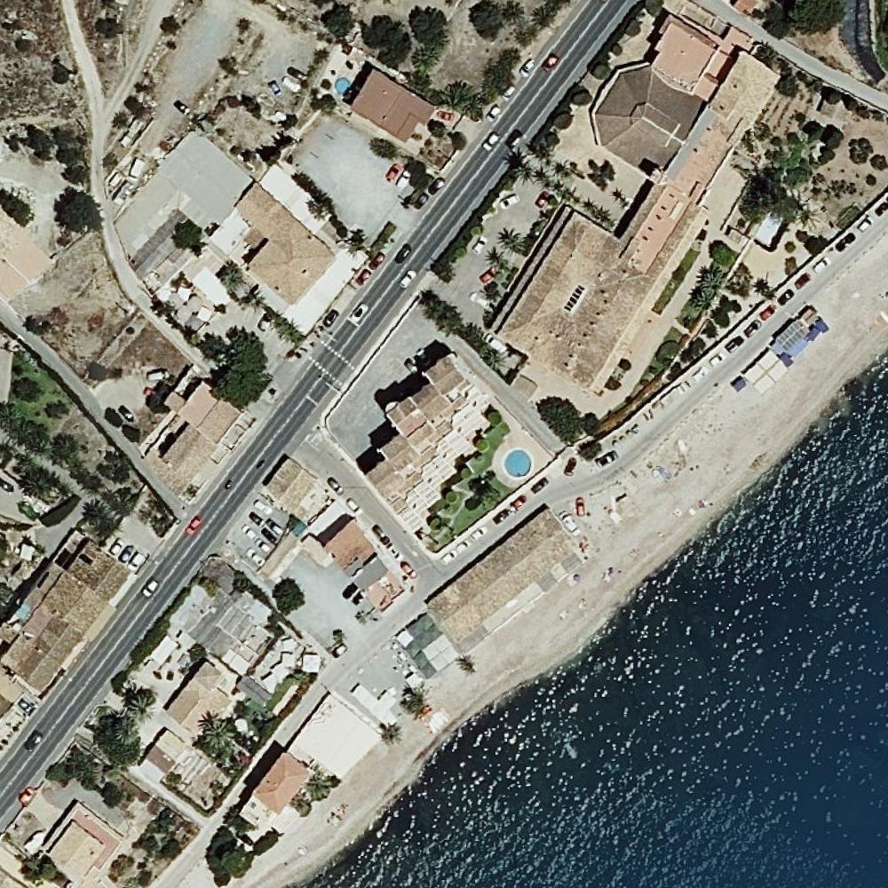 Aerial map of Platja de l'Olla