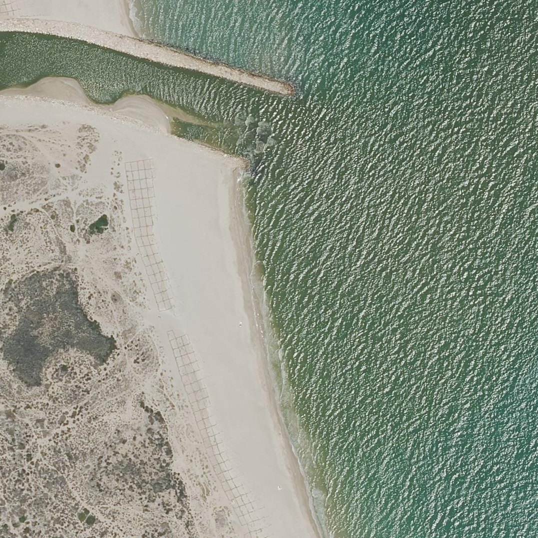 Aerial map of Platja de la Devesa del Saler