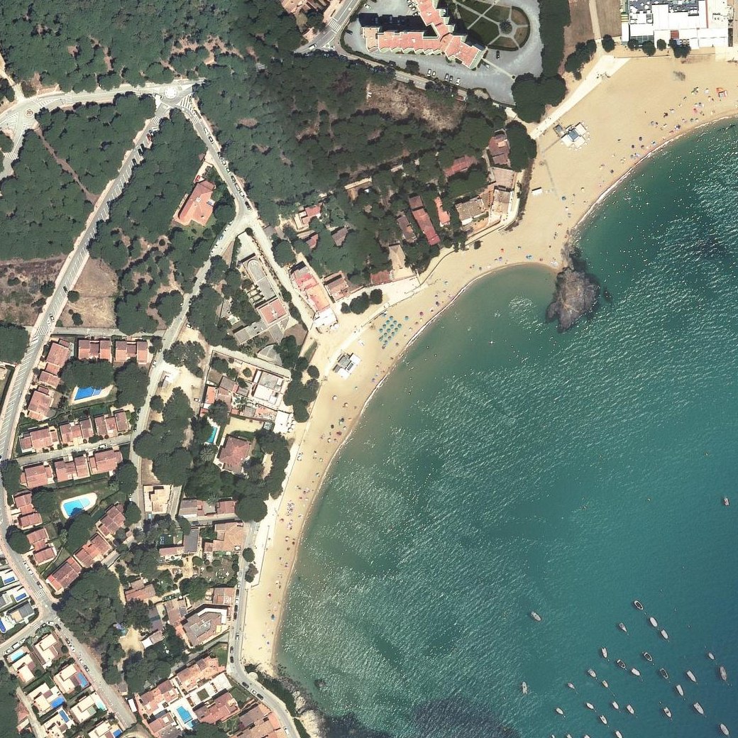 Aerial map of Platja de La Fosca