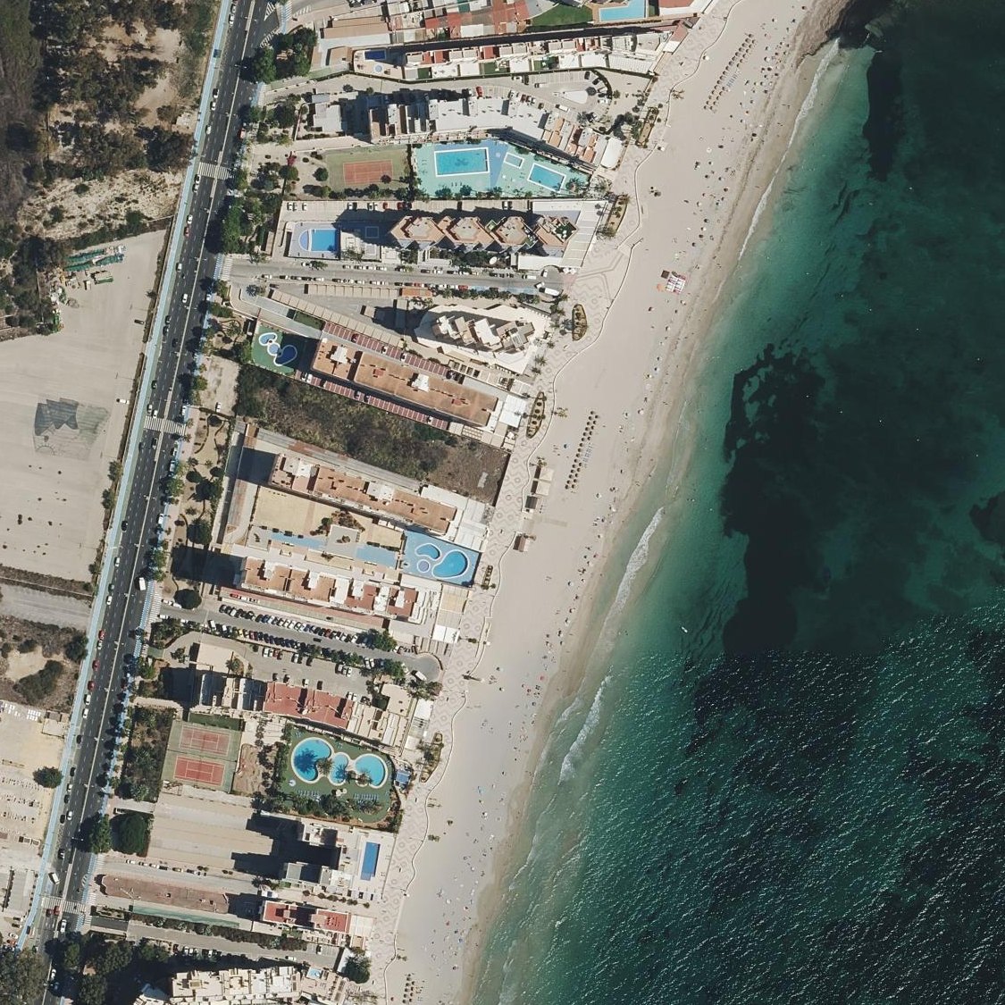 Aerial map of Platja de la Fossa
