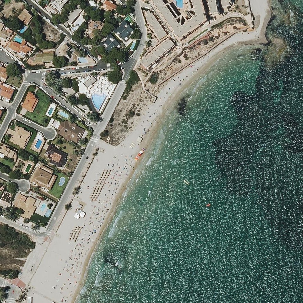 Aerial map of Platja de La Glea