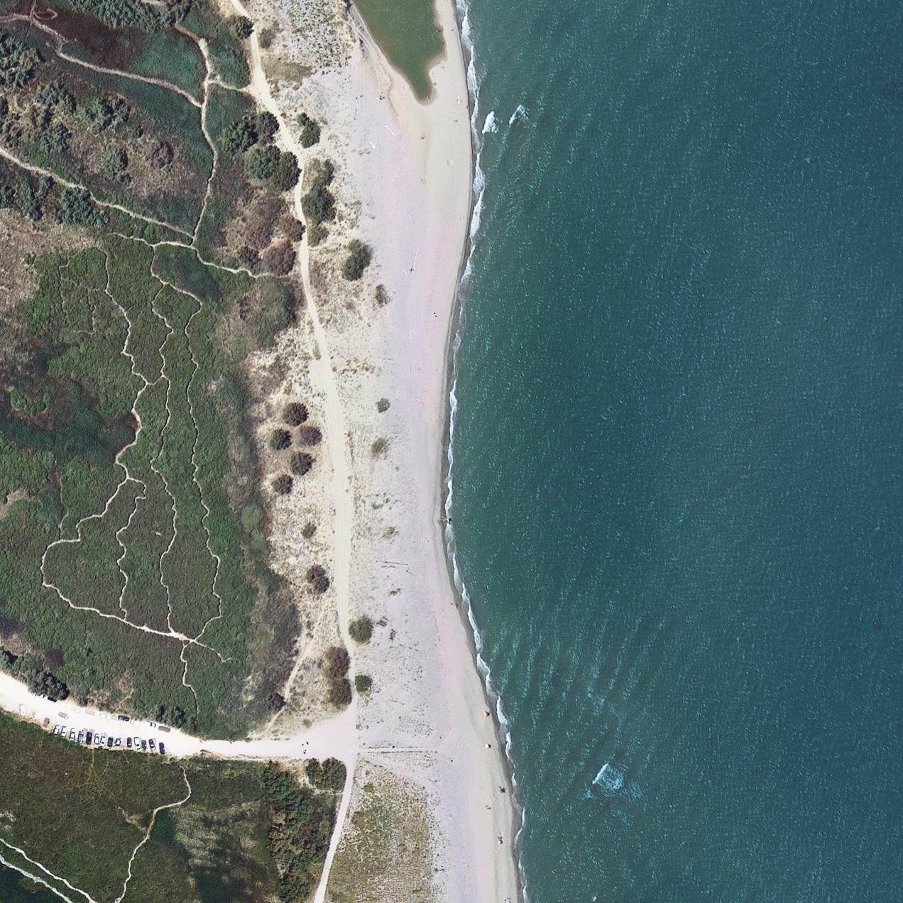 Aerial map of Platja de la Gola del Ter