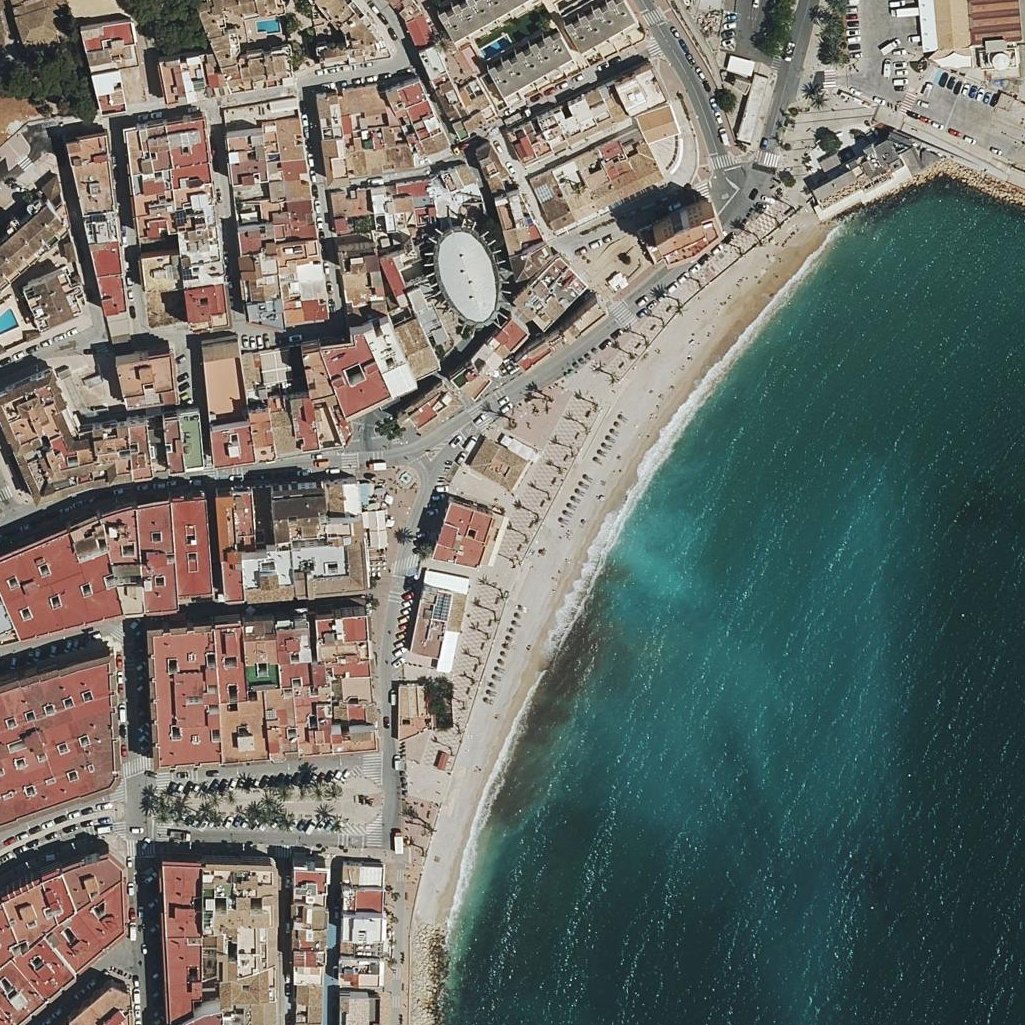 Aerial map of Platja de la Grava
