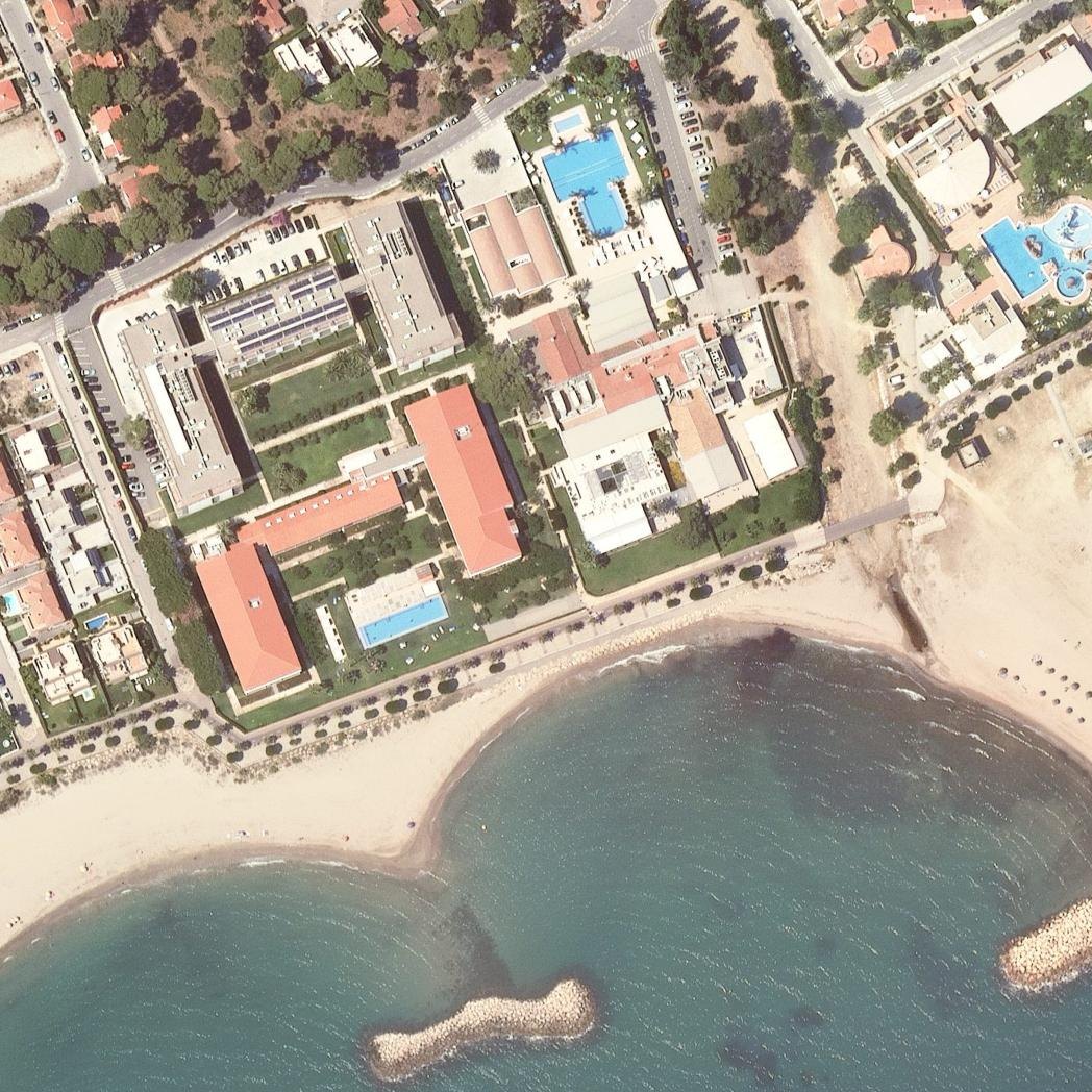 Aerial map of Platja de la lloça
