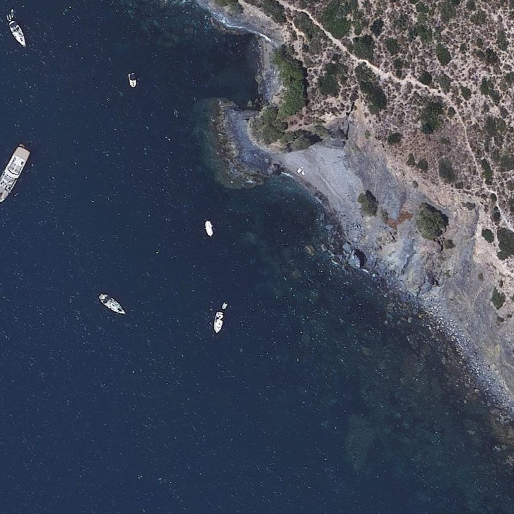 Aerial map of Platja de la Llumenera