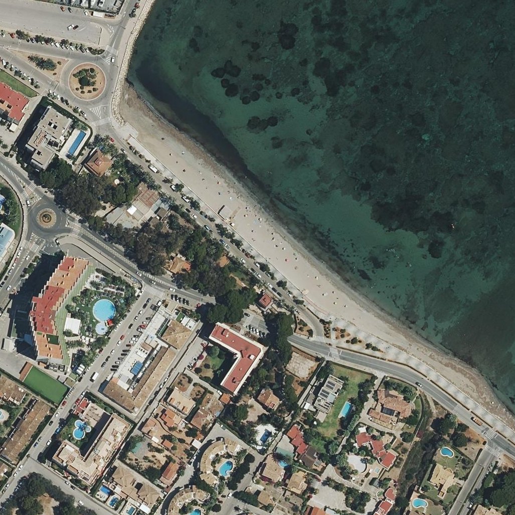 Aerial map of Platja de la Marineta Cassiana
