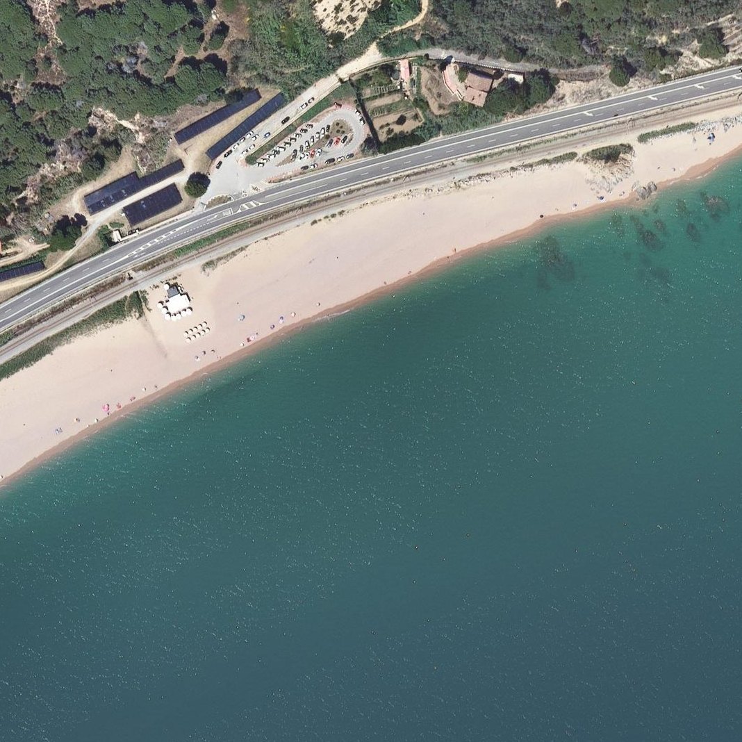 Aerial map of Platja de la Murtra