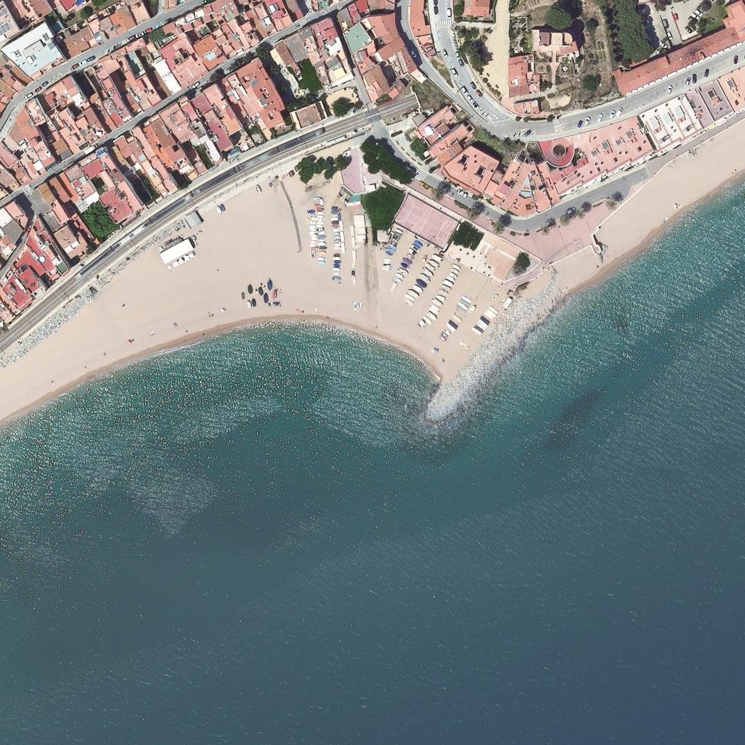 Aerial map of Platja de la Musclera