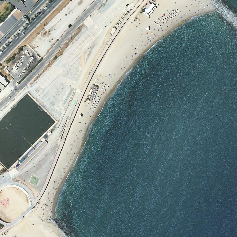 Aerial map of Platja de la Nova Mar Bella