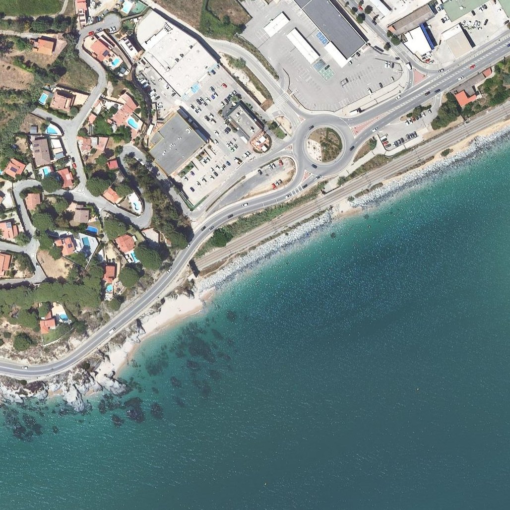 Aerial map of Platja de la Picòrdia