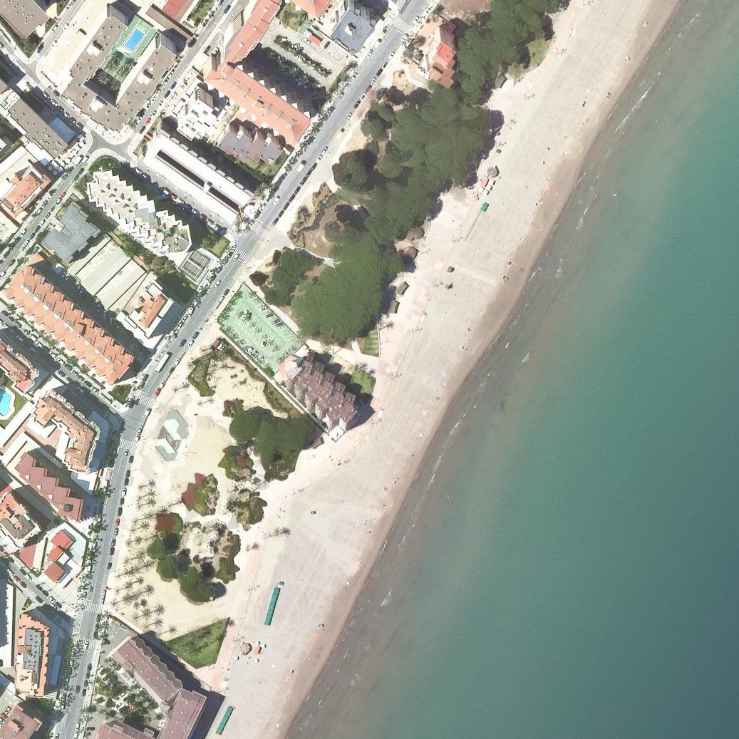 Aerial map of Platja de La Pineda (Vila-seca)