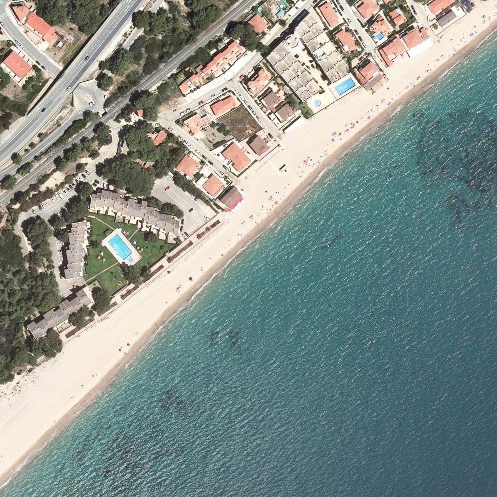 Aerial map of Platja de la Porquerola