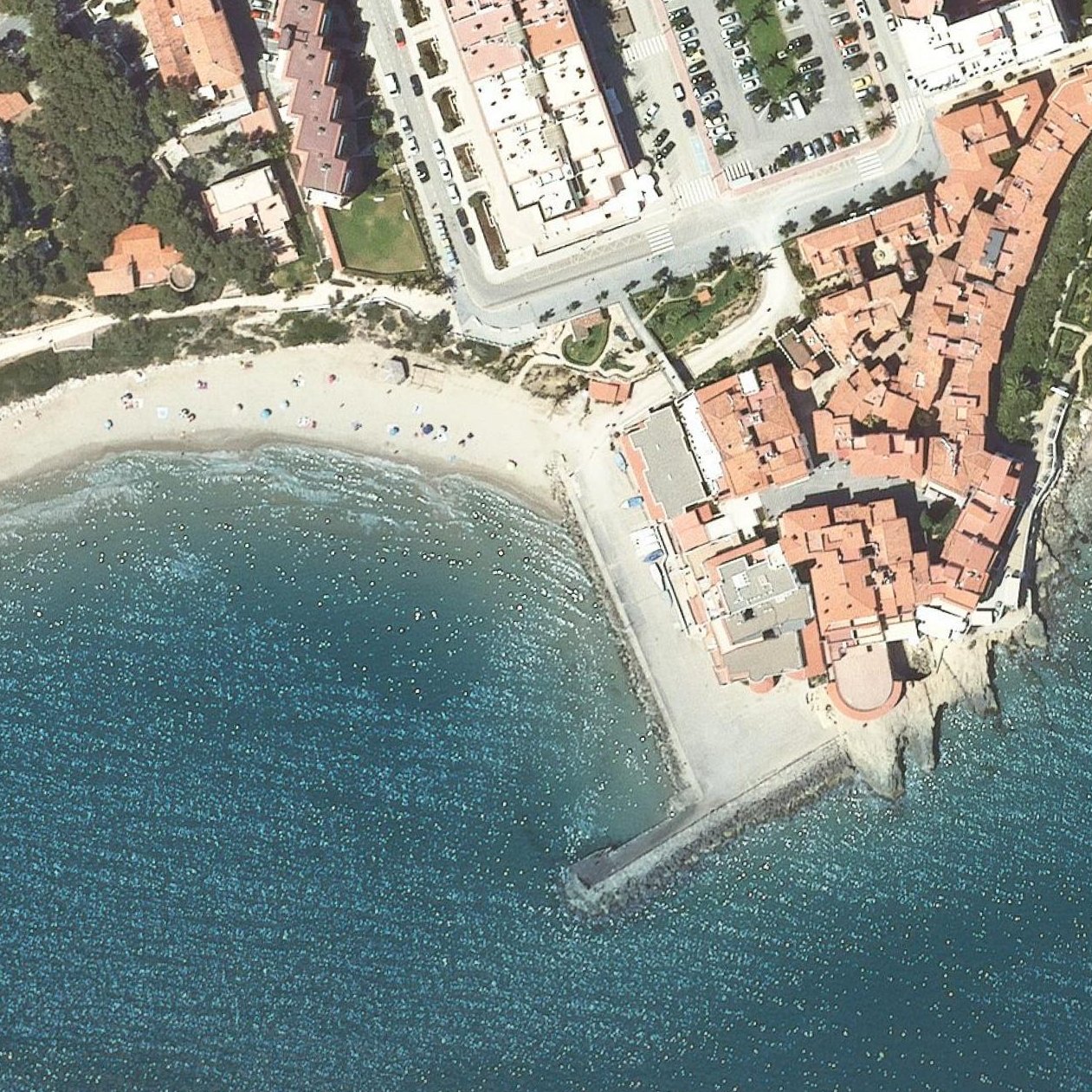 Aerial map of Platja de la Punta d’en Guineu