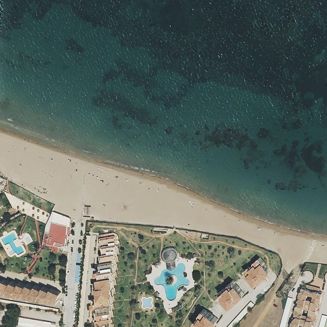 Aerial map of Platja de les Bovetes