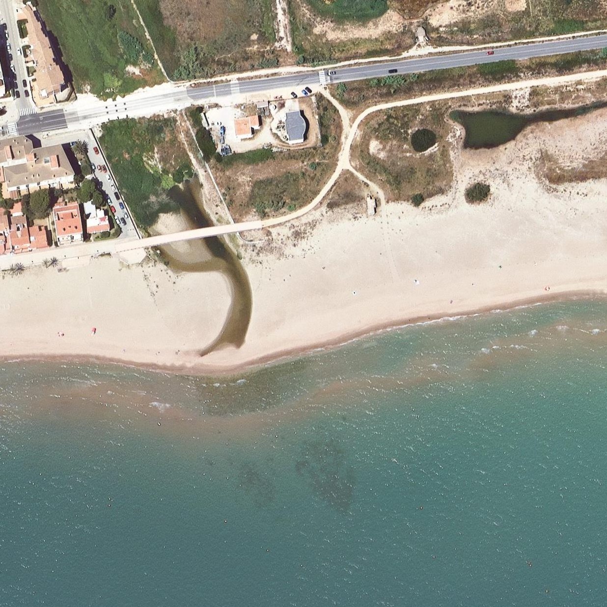 Aerial map of Platja de les Madrigueres