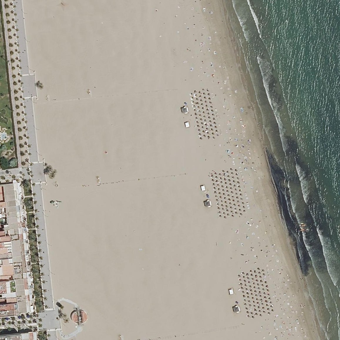 Aerial map of Platja de Llevant