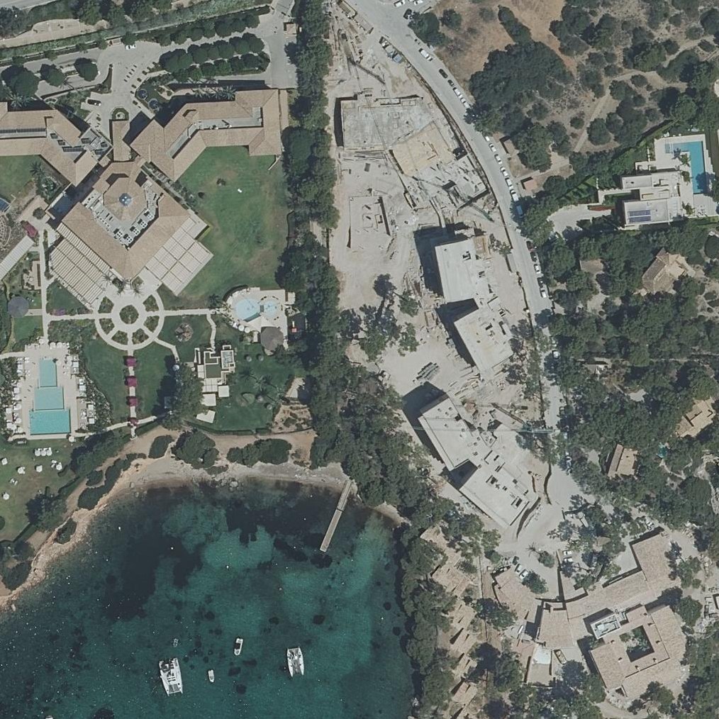 Aerial map of Platja de Mardavall