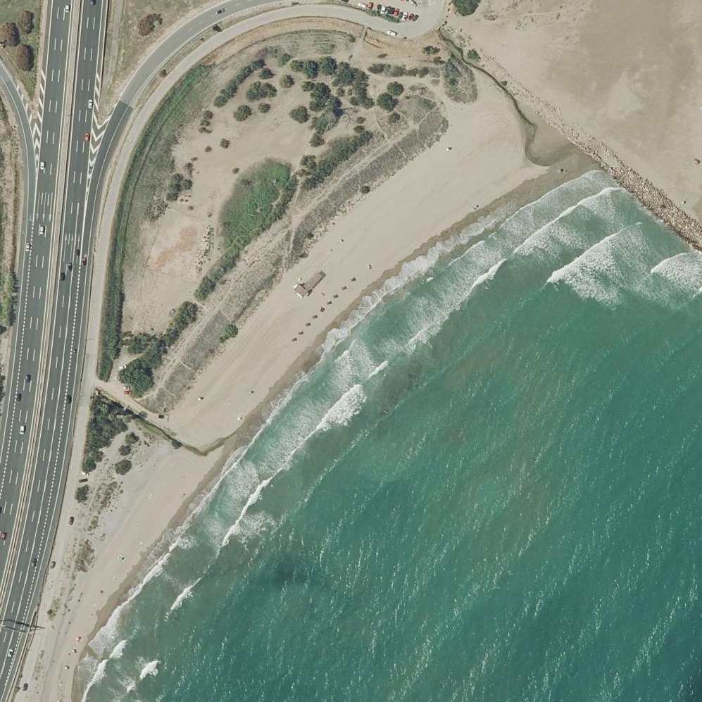 Aerial map of Platja de Massalfassar