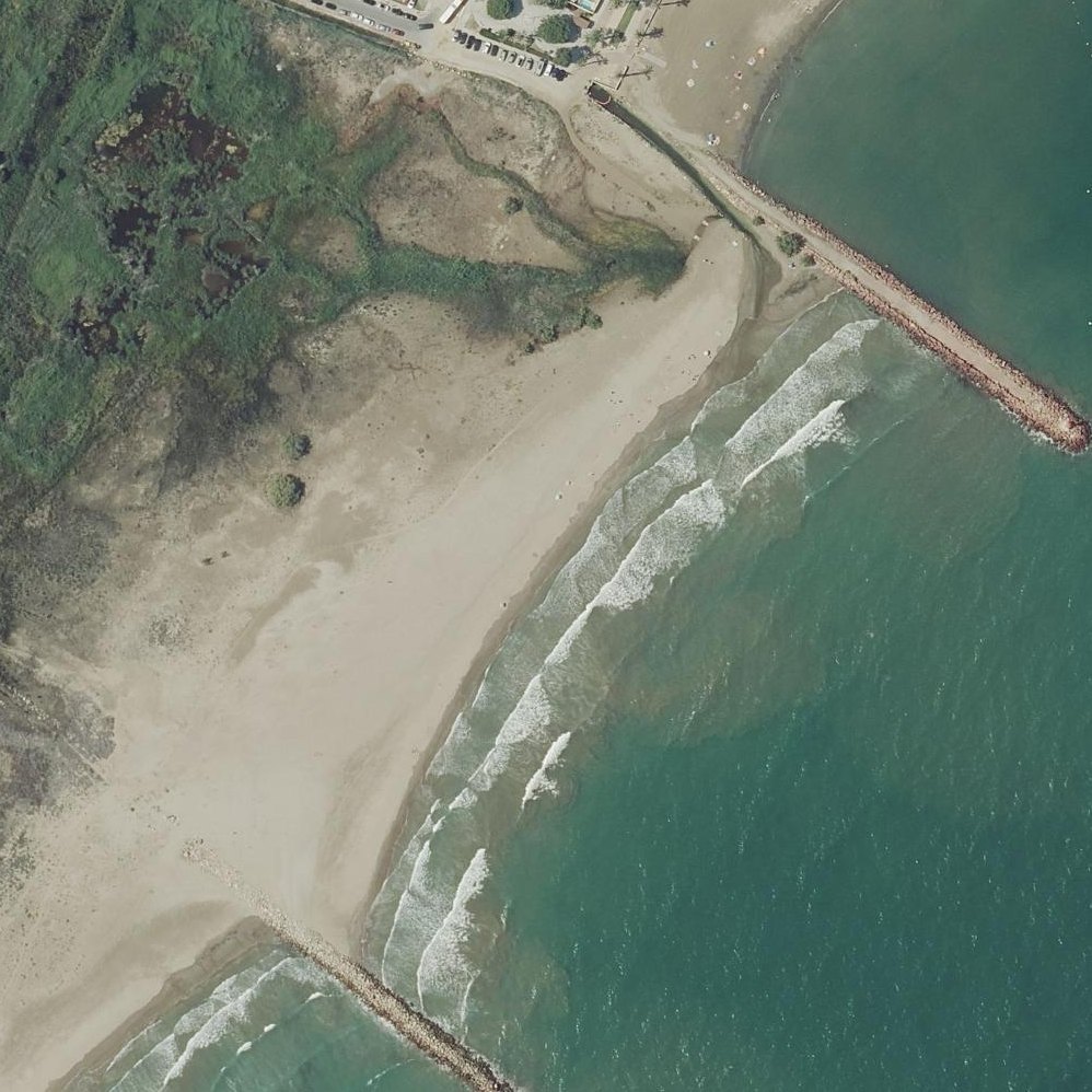 Aerial map of Platja de Massamagrell