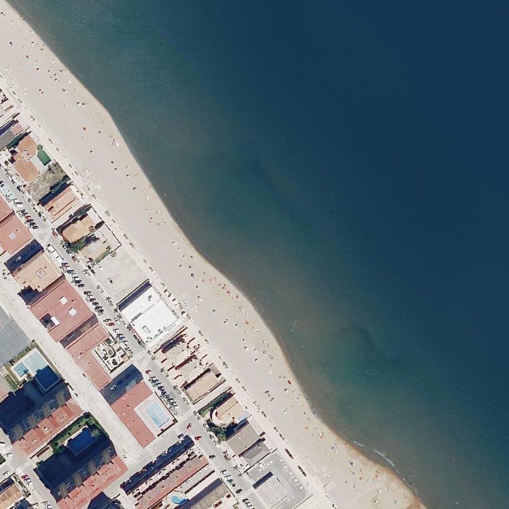 Aerial map of Platja de Miramar