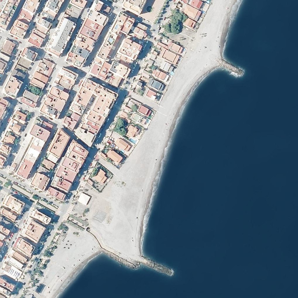 Aerial map of Platja de Moncofa