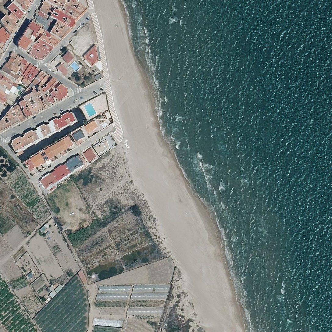 Aerial map of Platja de Motilla