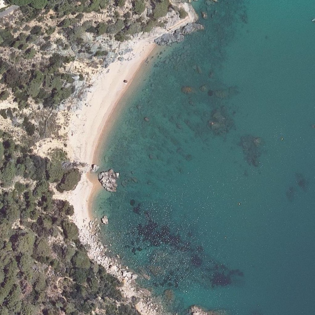 Aerial map of Platja de Portopí