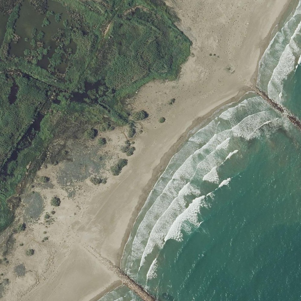 Aerial map of Platja de Rafalell