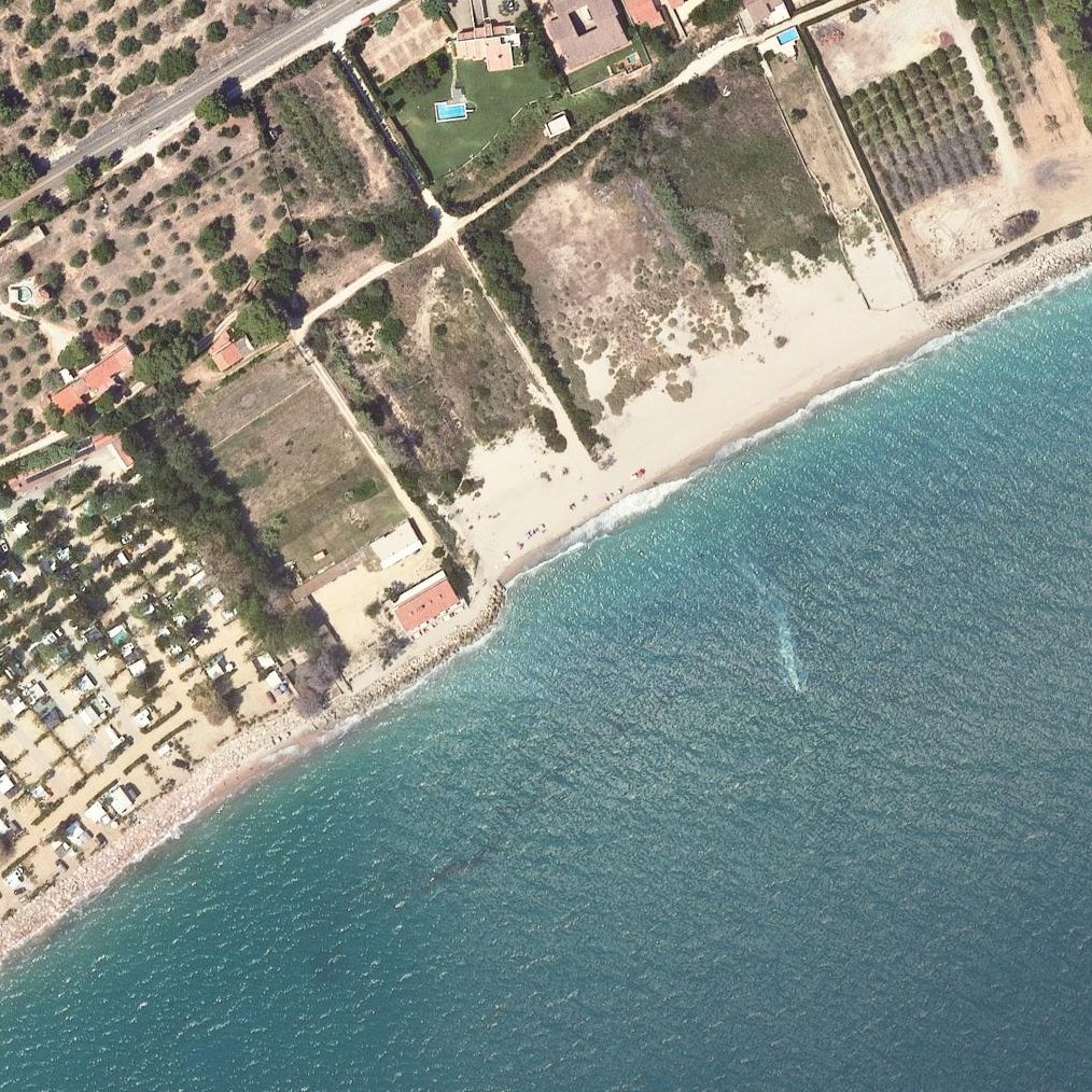 Aerial map of Platja de Rifà