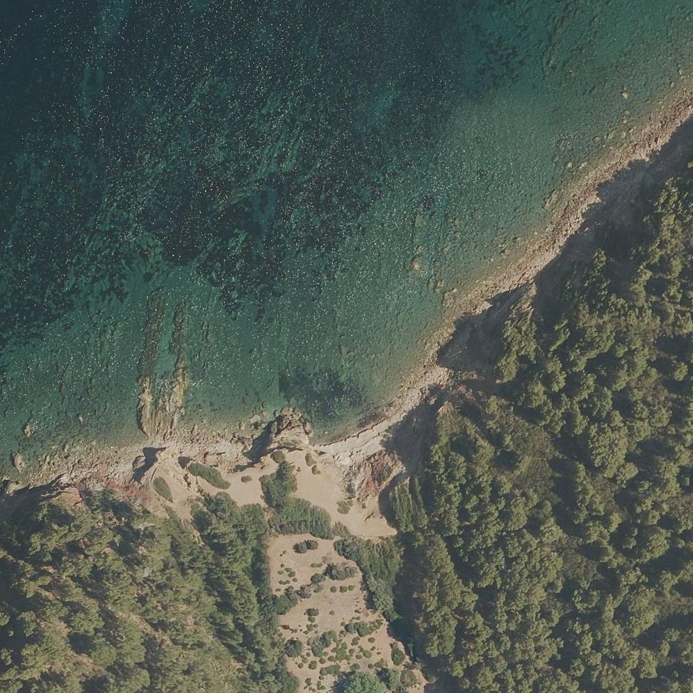 Aerial map of Platja de s'Hort de Sa Cova