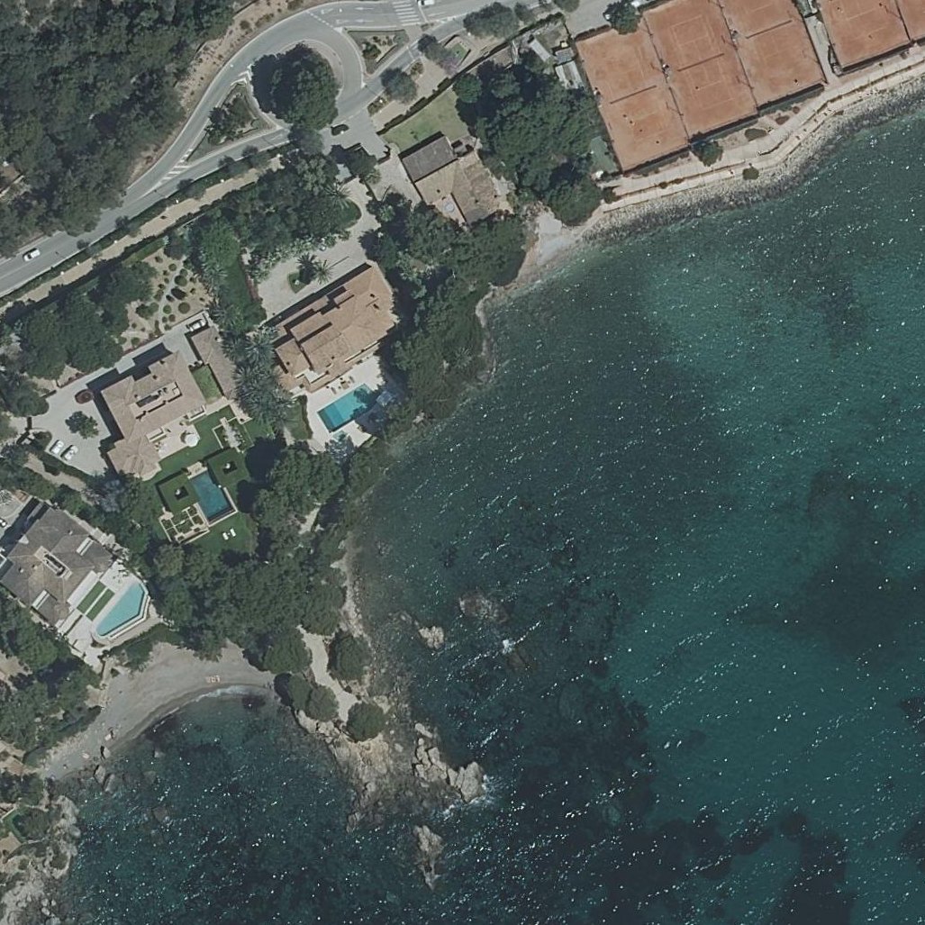 Aerial map of Platja de s'Hostalet