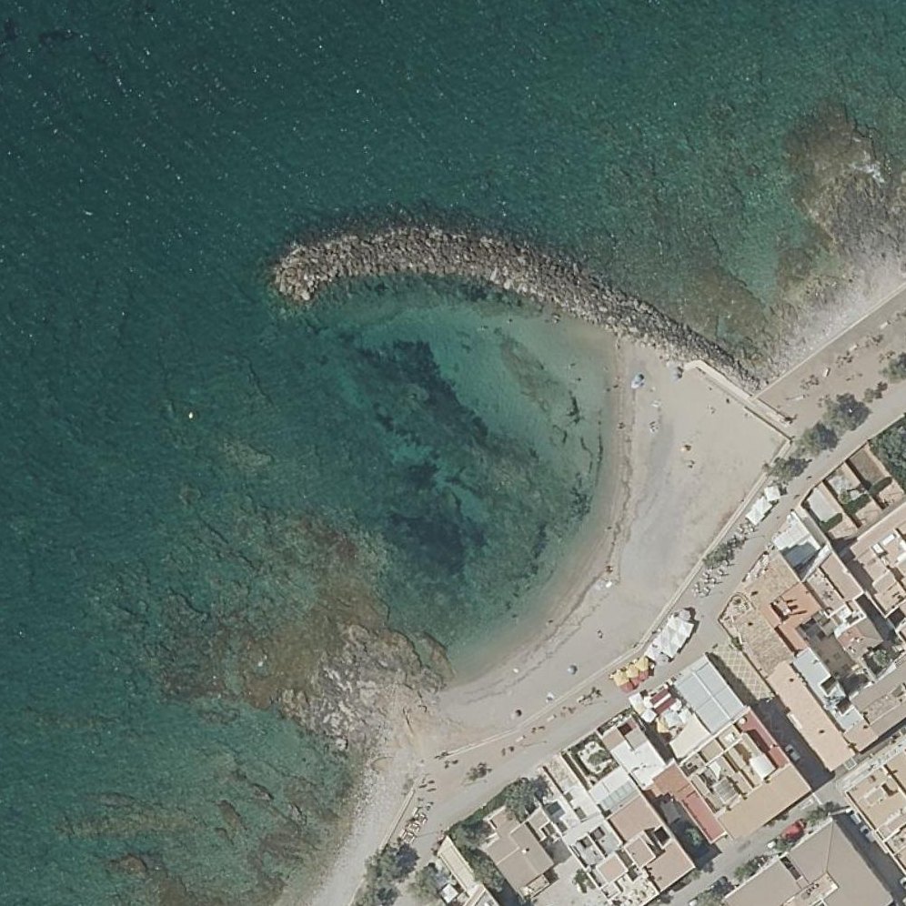 Aerial map of Platja de sa Colònia de Sant Pere