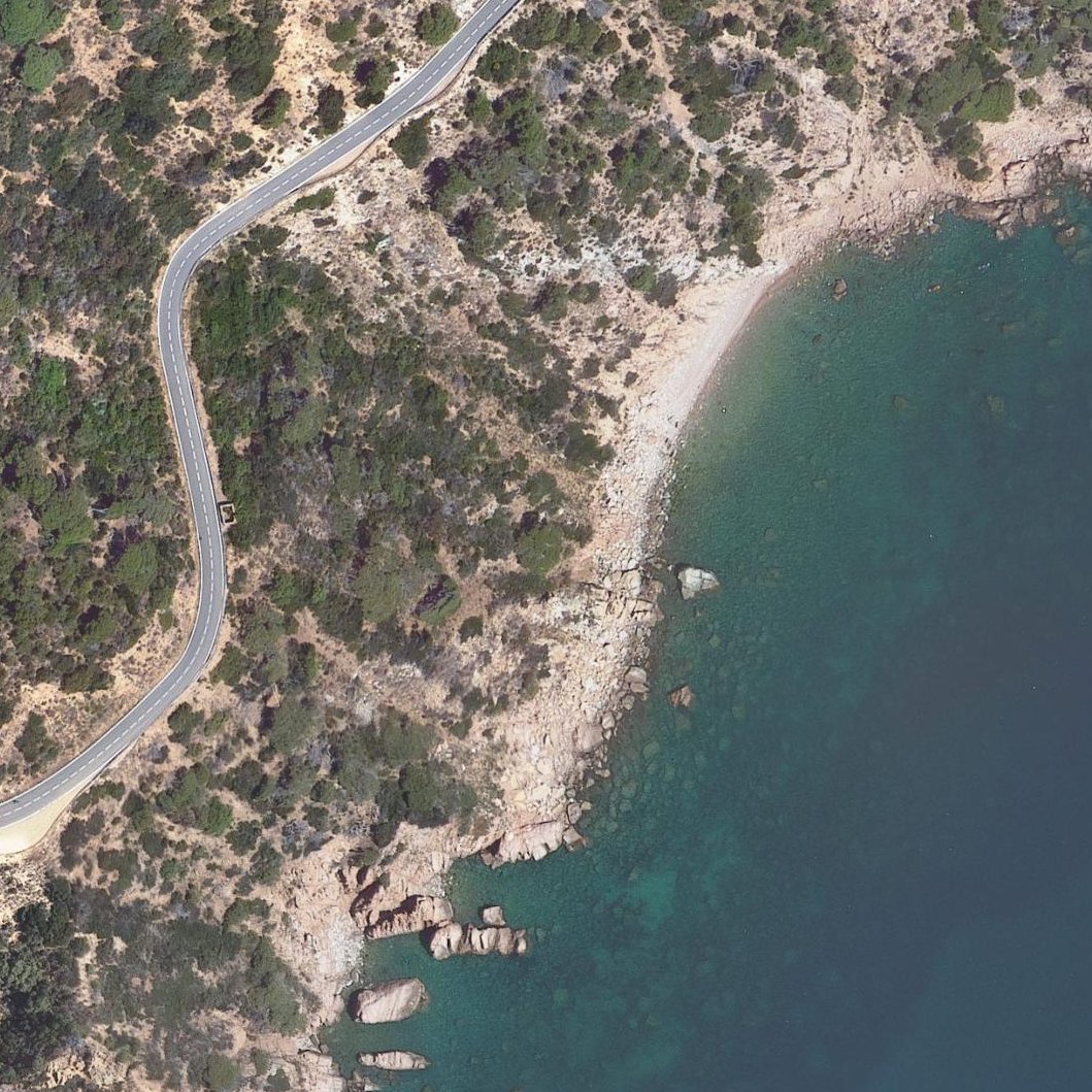 Aerial map of Platja de sa Pedrera