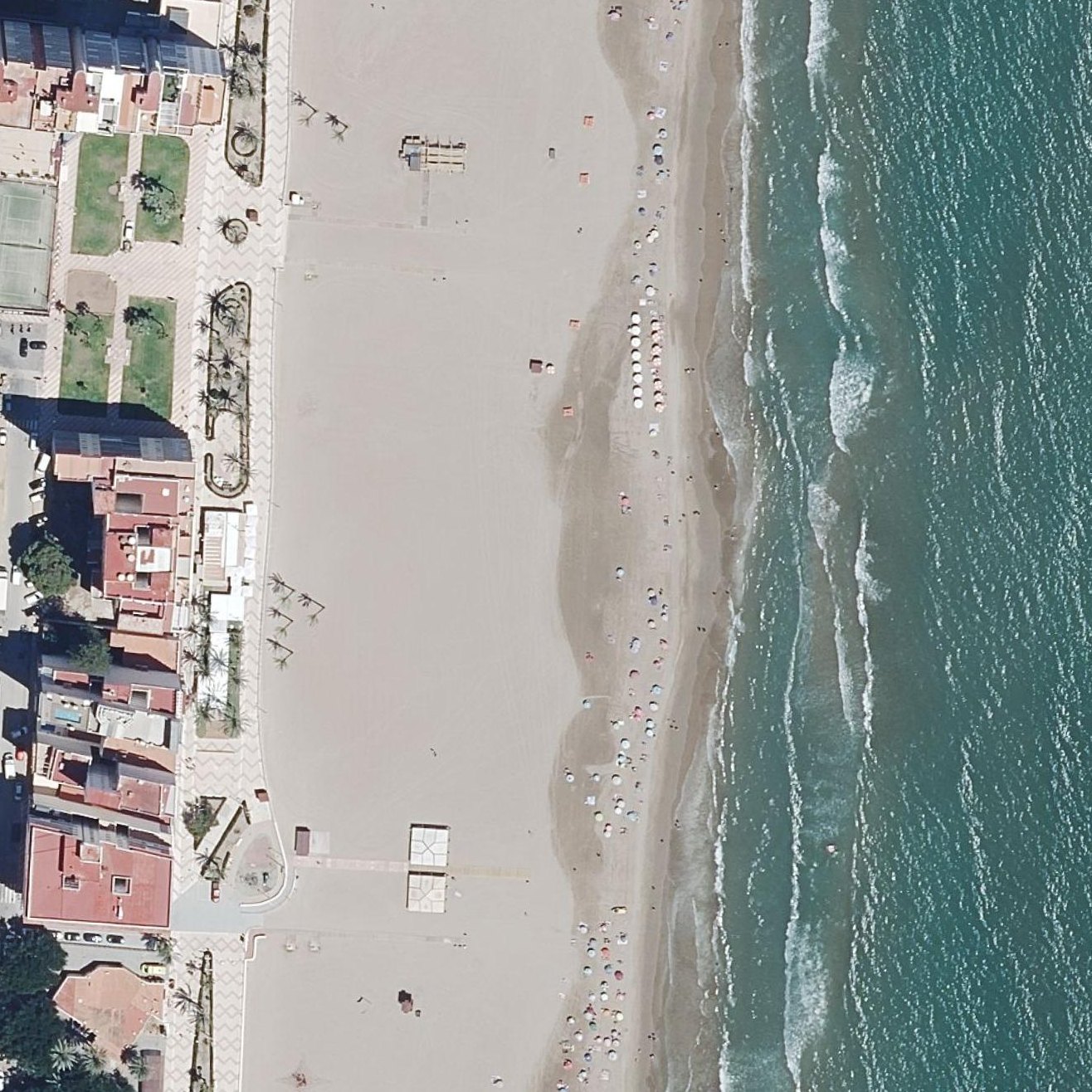Aerial map of Platja de Sant Antoni