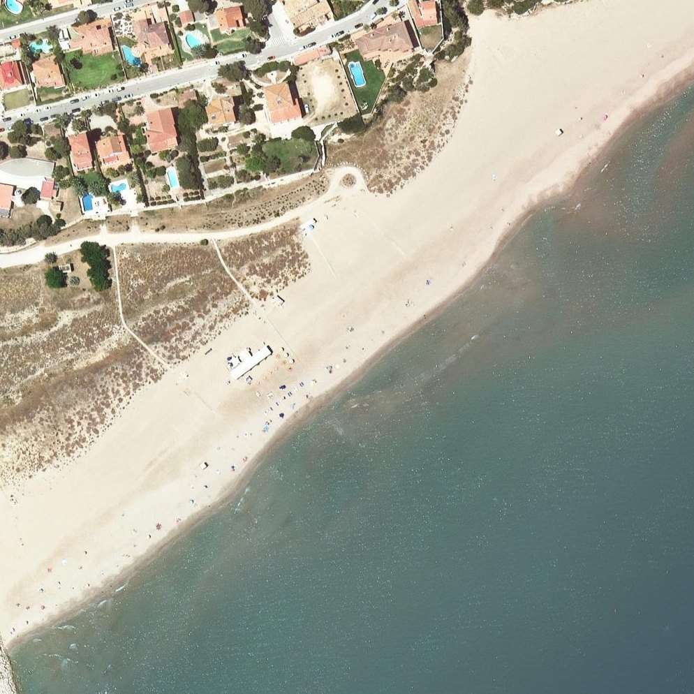 Aerial map of Platja de Sant Cristòfol