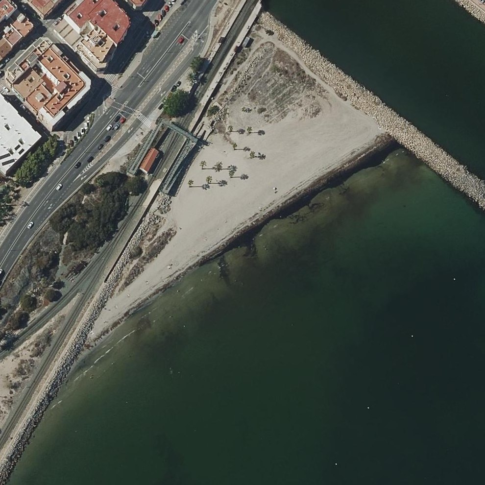 Aerial map of Platja de Sant Gabriel
