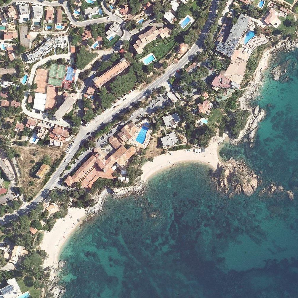 Aerial map of Platja de Sant Jordi