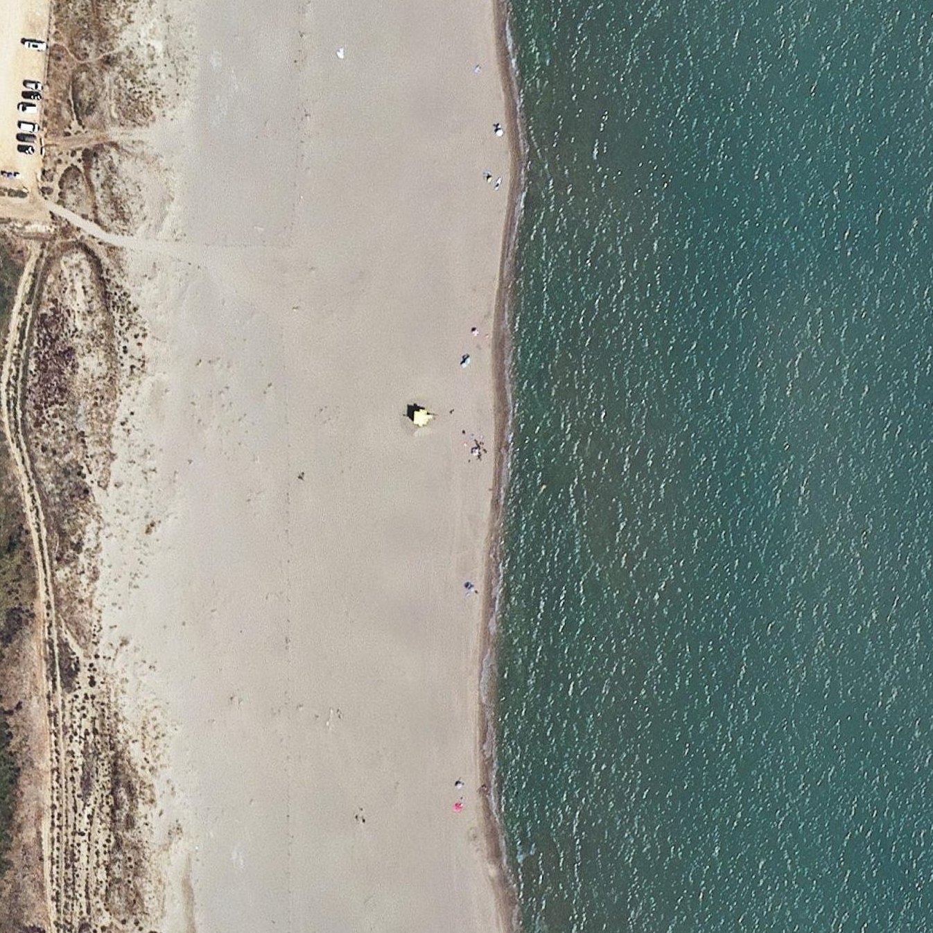 Aerial map of Platja de Sant Pere Pescador