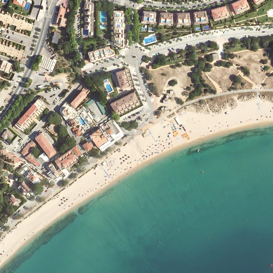Aerial map of Platja de Sant Pol