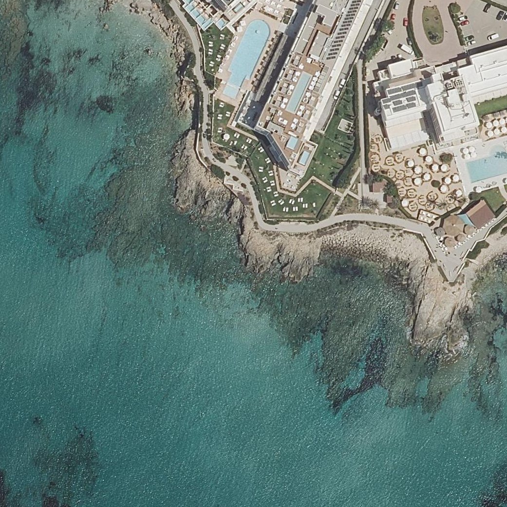 Aerial map of Platja de Sant Tomàs