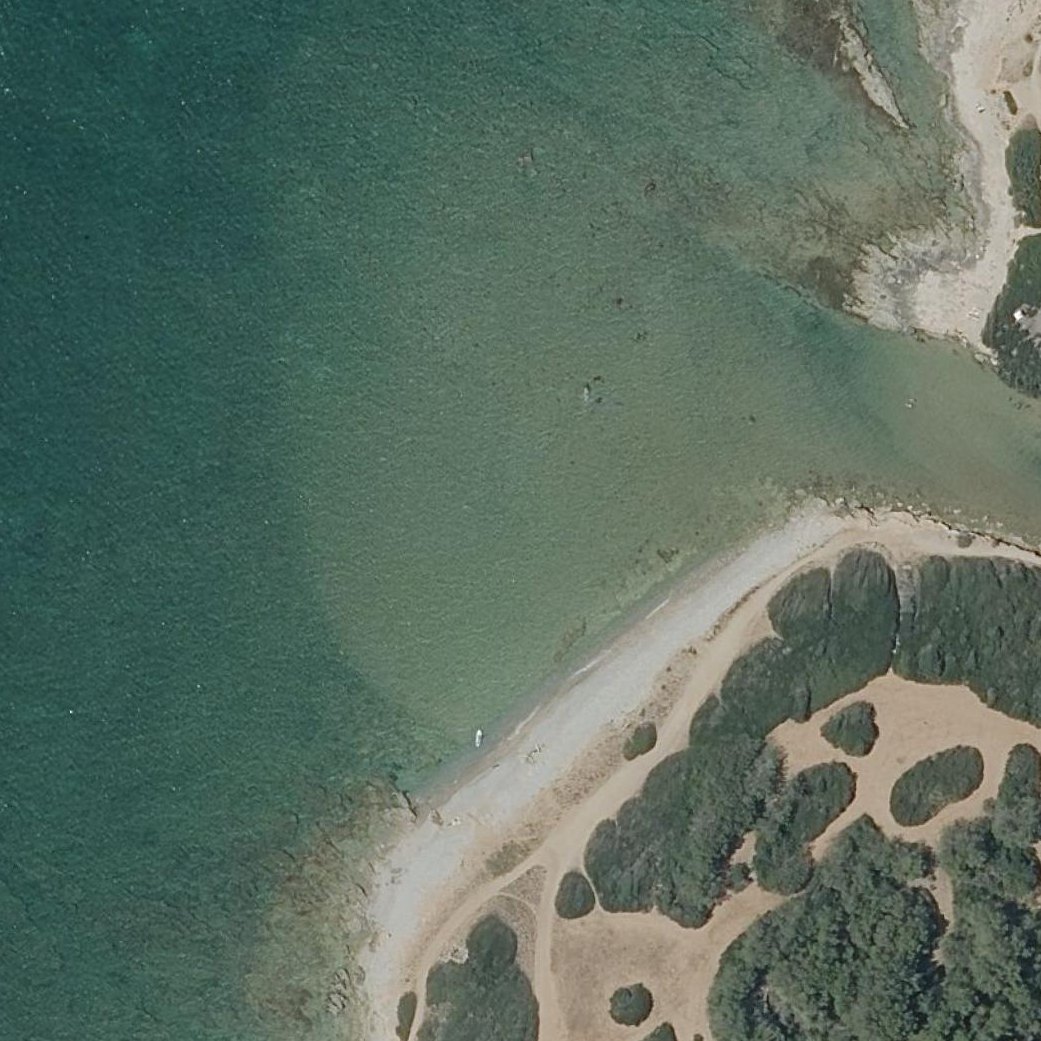 Aerial map of Platja de s’Estanyol