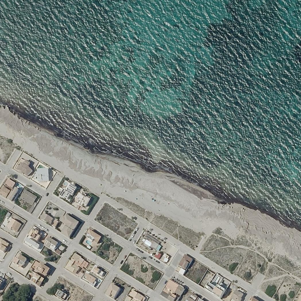 Aerial map of Platja de s’Home Mort