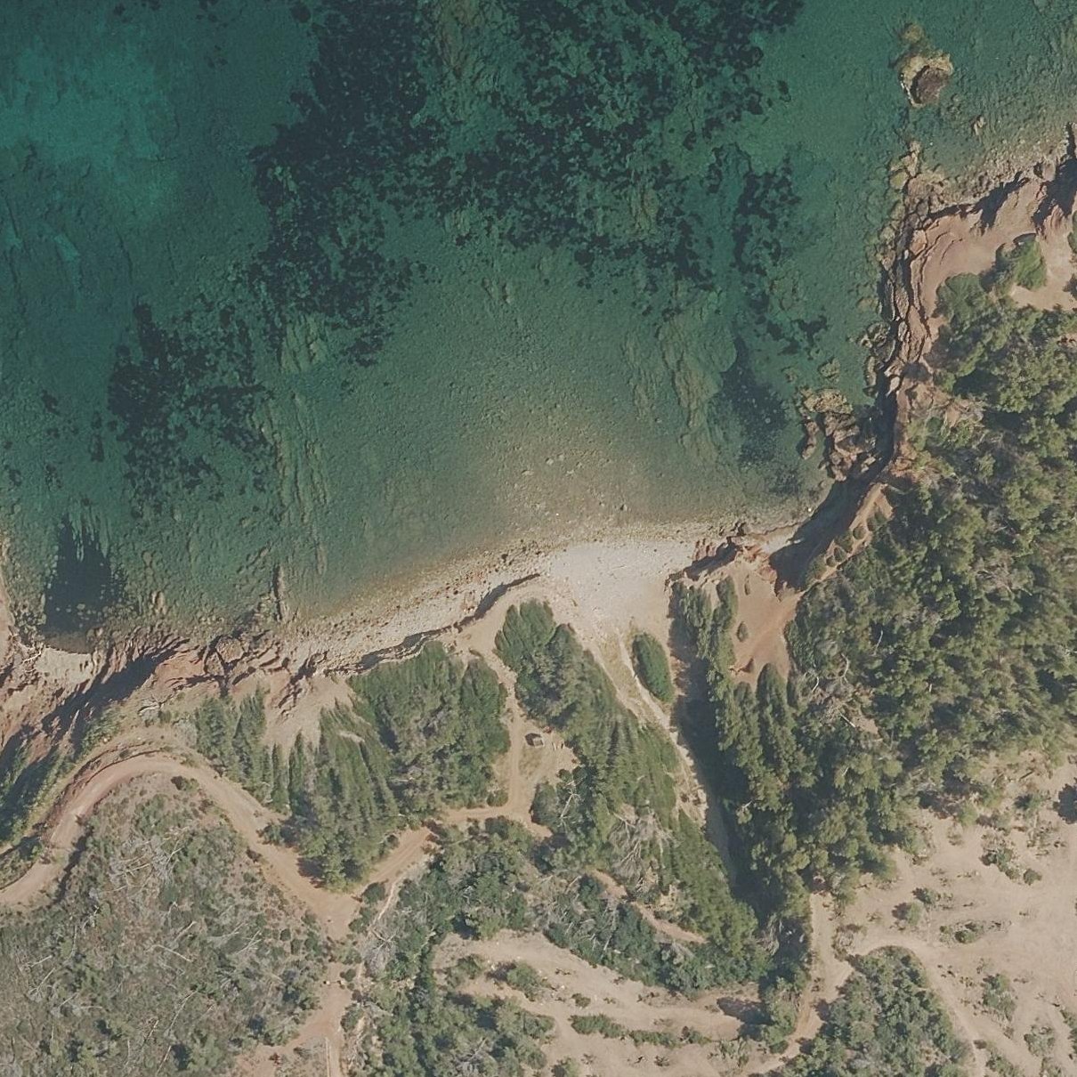 Aerial map of Platja de Son Bunyola