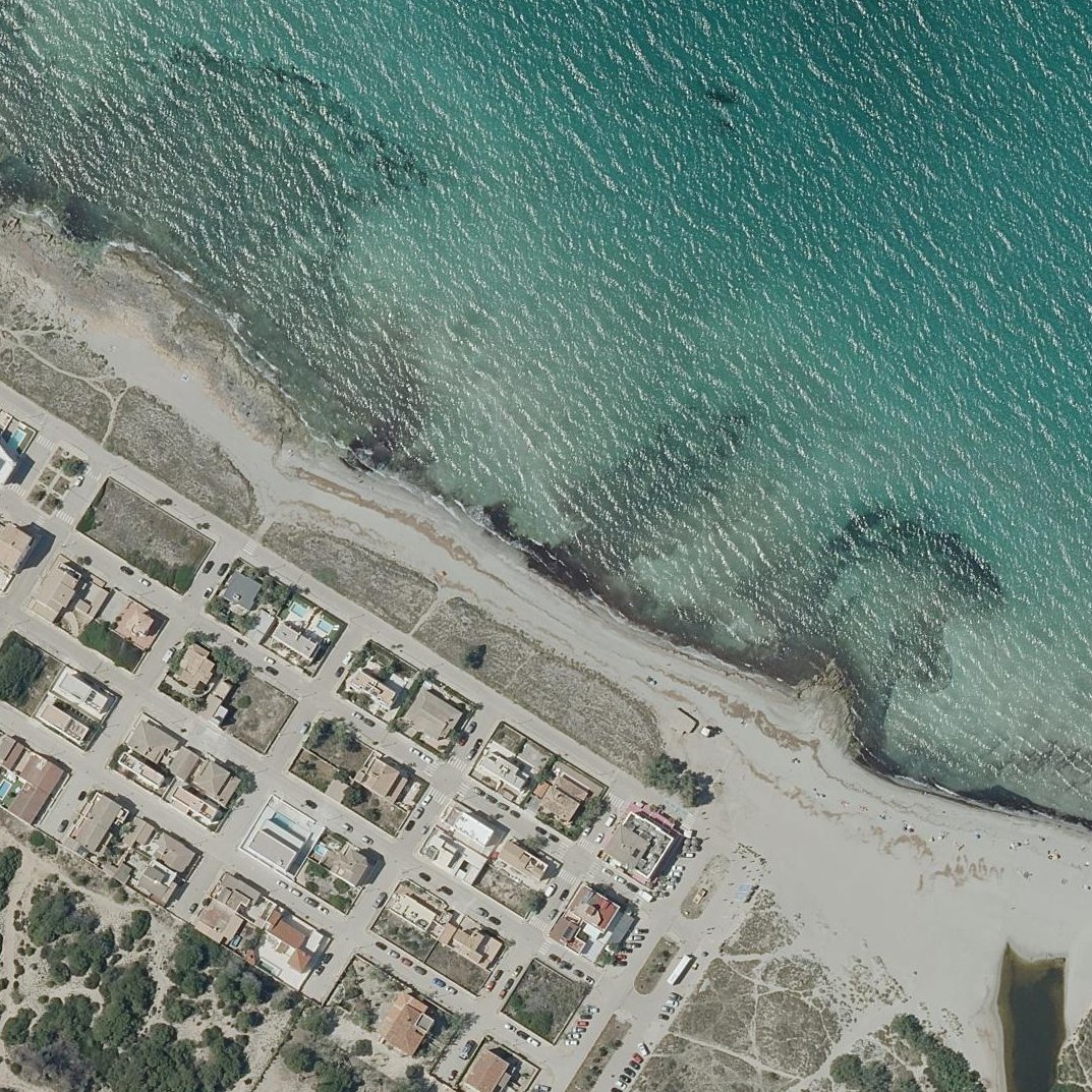 Aerial map of Platja de Son Serra de Marina