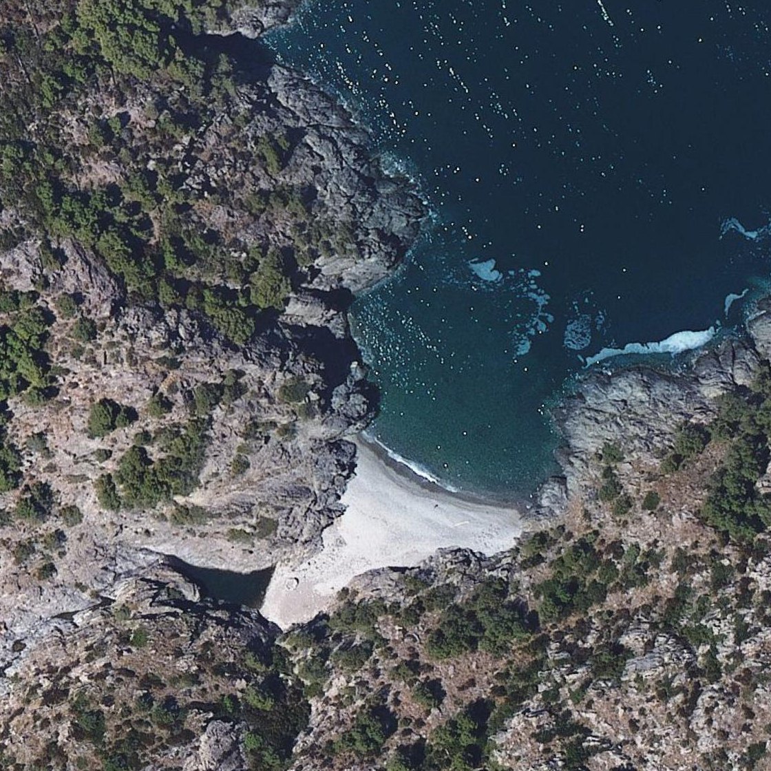 Aerial map of Platja de Talabre