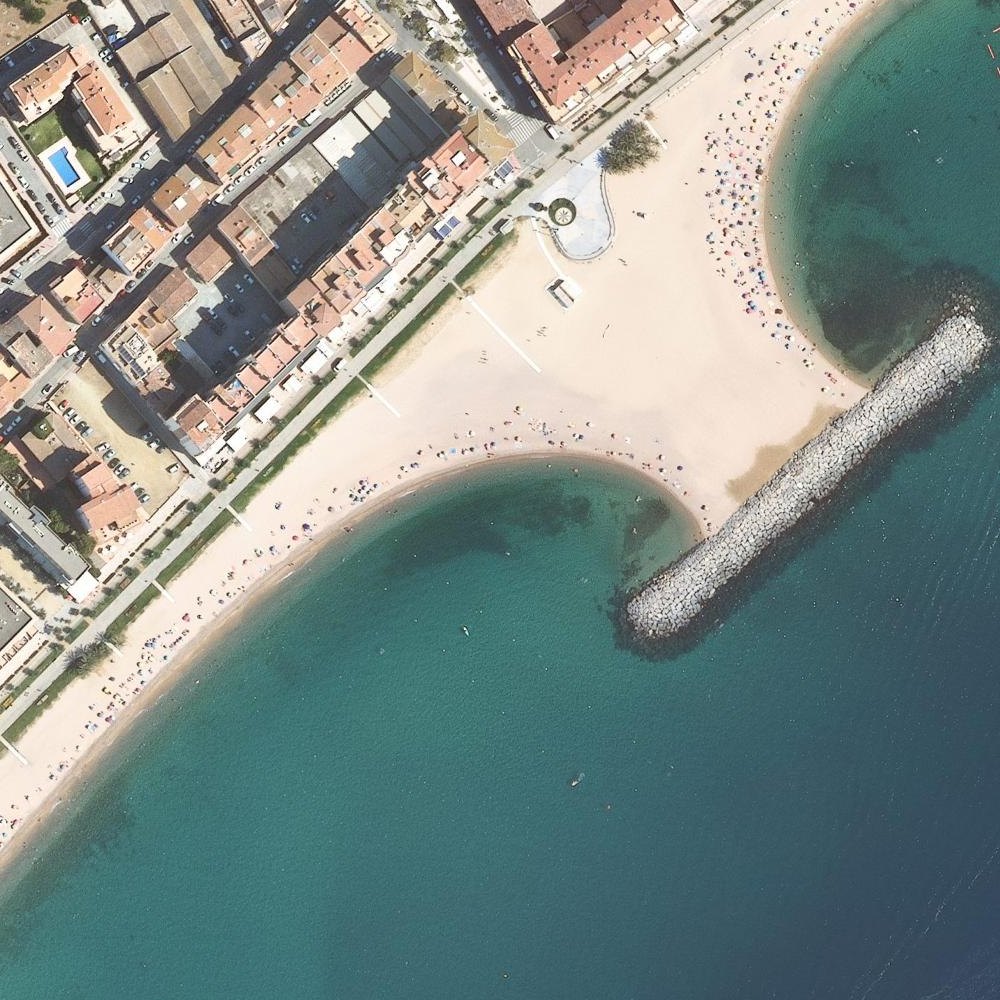 Aerial map of Platja de Torre Valentina