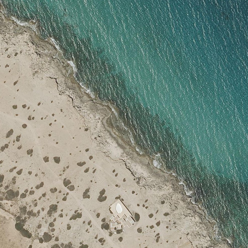 Aerial map of Platja de Tramuntana